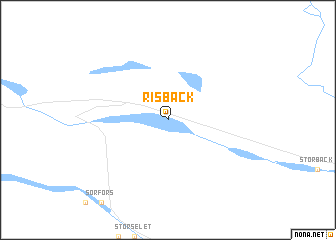 map of Risbäck