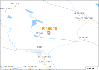 map of Risbäck