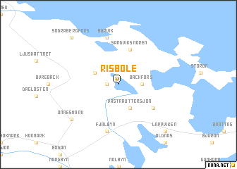 map of Risböle
