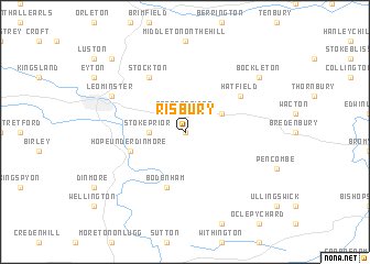 map of Risbury