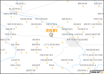 map of Risby