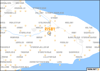 map of Risby
