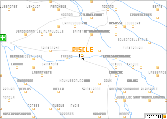 map of Riscle