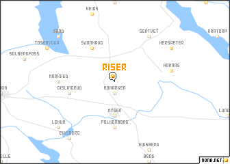 map of Riser