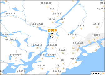 map of Rise