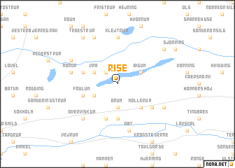 map of Rise