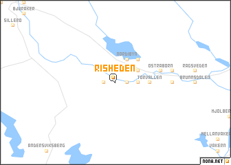 map of Risheden
