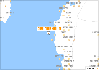 map of Risingehamn
