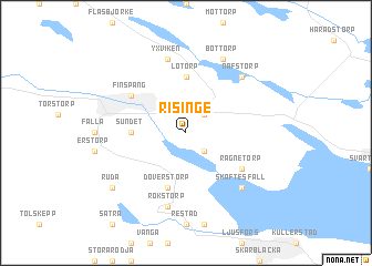 map of Risinge