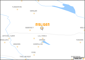 map of Risliden