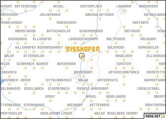 map of Risshöfen