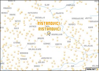 map of Ristanovići