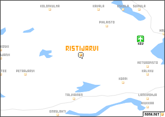 map of Ristijärvi