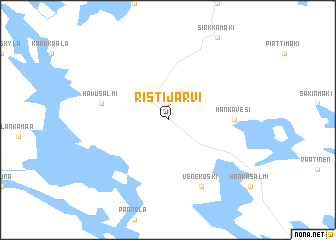 map of Ristijärvi