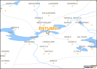 map of Ristijärvi