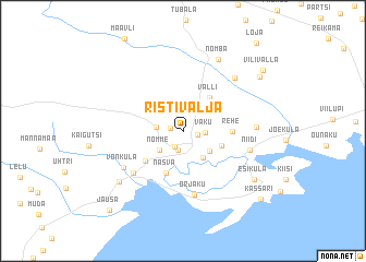 map of Ristivälja