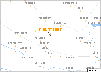 map of Risvattnet