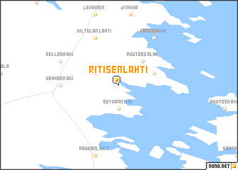 map of Ritisenlahti