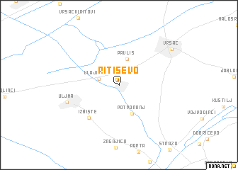 map of Ritiševo