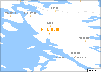 map of Ritoniemi