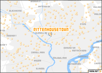 map of Rittenhouse Town