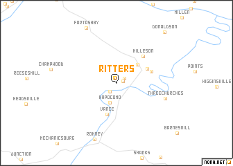 map of Ritters