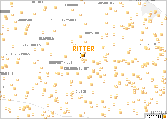 map of Ritter