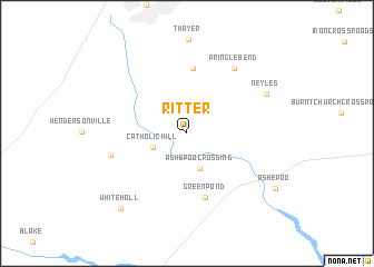 map of Ritter