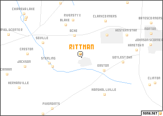 map of Rittman