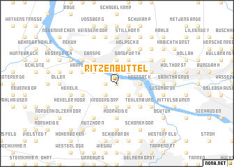 map of Ritzenbüttel