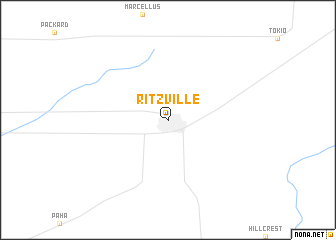 map of Ritzville