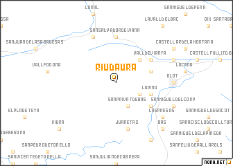 map of Riudaura