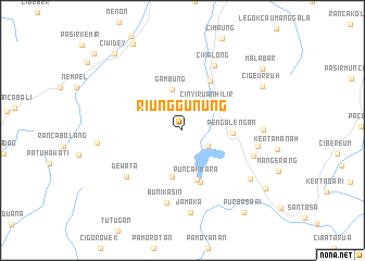 map of Riunggunung