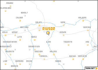 map of Rîuşor