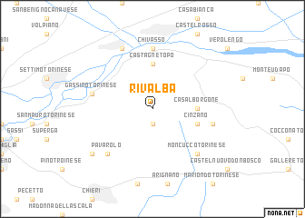 map of Rivalba