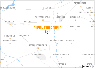 map of Rivalta Scrivia