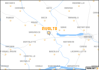 map of Rivalta