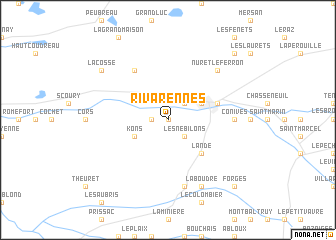 map of Rivarennes