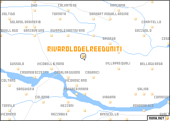 map of Rivarolo del Re ed Uniti