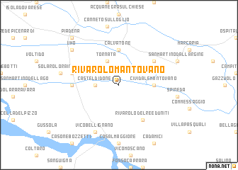 map of Rivarolo Mantovano