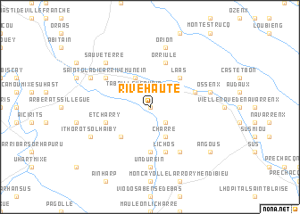 map of Rivehaute