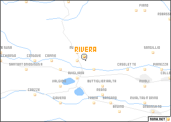 map of Rivera