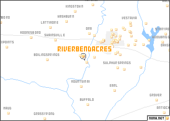 map of Riverbend Acres