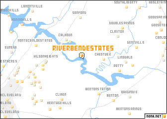 map of River Bend Estates