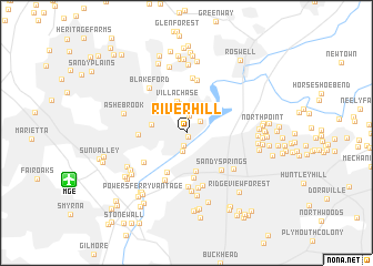 map of Riverhill