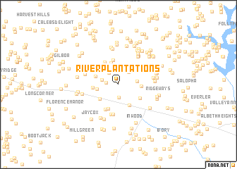 map of River Plantations