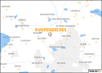 map of Riverside Acres