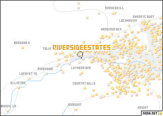 map of Riverside Estates