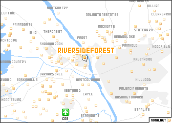 map of Riverside Forest