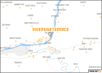 map of Riverside Terrace